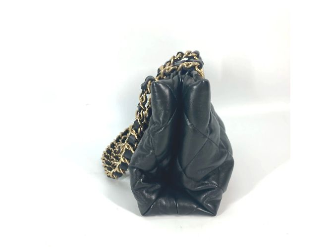 Chanel AS3502 Schultertasche aus gestepptem Lammleder Schwarz - Ansicht 5