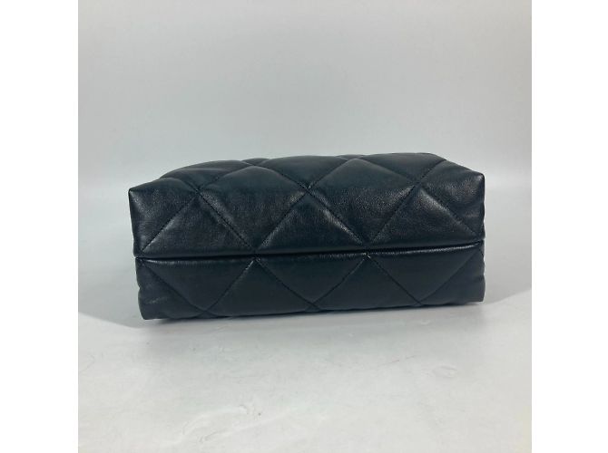 Chanel AS3502 Schultertasche aus gestepptem Lammleder Schwarz - Ansicht 6