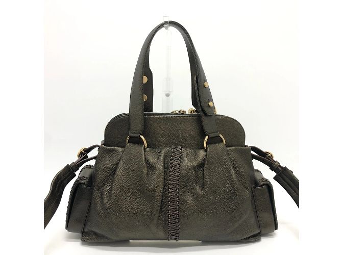 Bulgari Borsa Bvlgari Leoni 2WAY Bronzo - vista 2