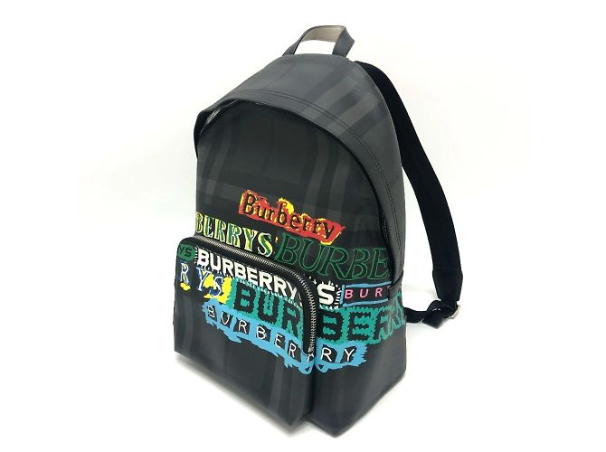 Burberry Grafik-Check-Rucksack Braun Mehrfarben - Ansicht 2