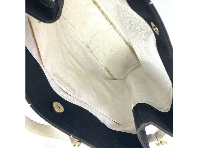 Bicolor Tote Bag Chanel CC Coco Mark Schwarz Weiß - Ansicht 12