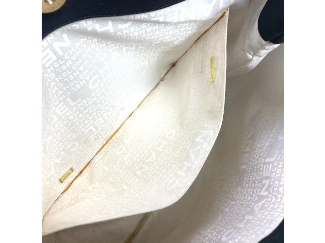 Bicolor Tote Bag Chanel CC Coco Mark Schwarz Weiß - Ansicht 17