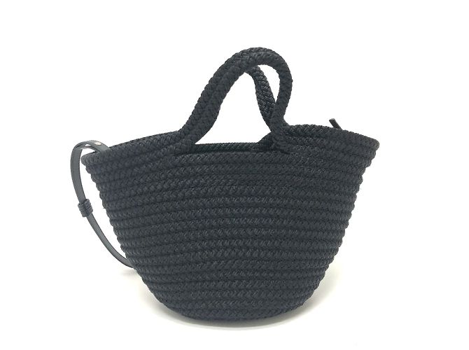 Borsa a spalla in nylon nero e pelle di agnello Balenciaga - vista 2