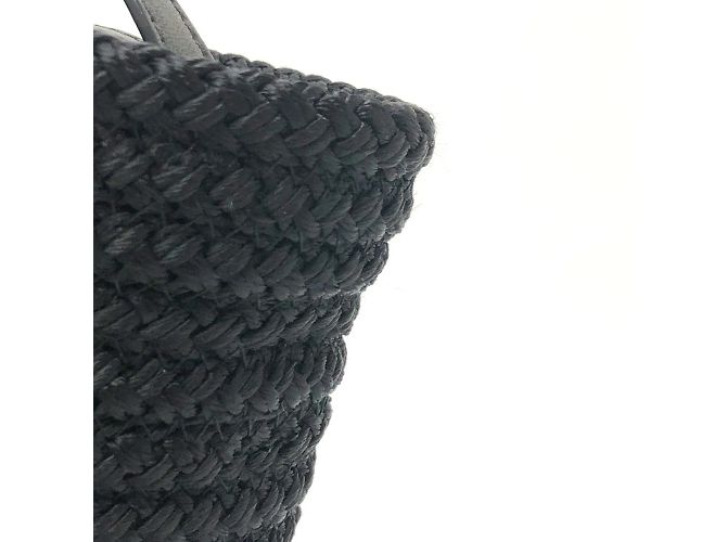 Borsa a spalla in nylon nero e pelle di agnello Balenciaga - vista 8