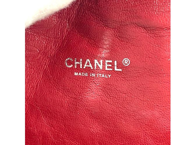Clutch in pelle verniciata nera Chanel Nero - vista 12