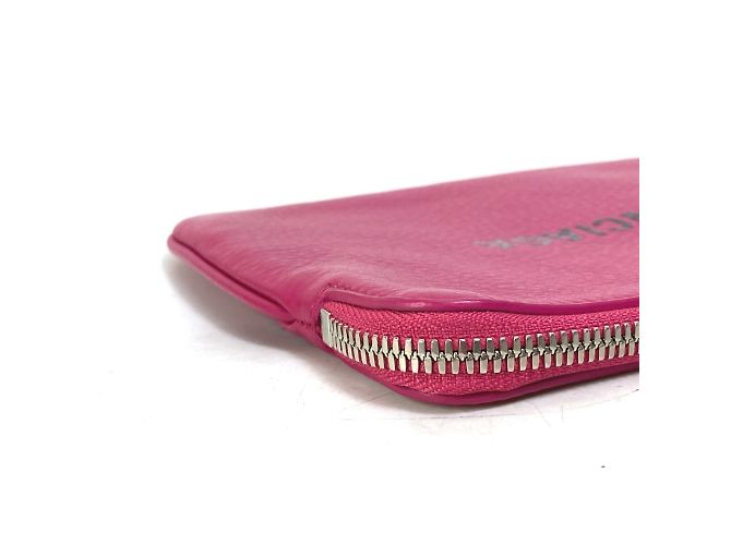Pochette M Balenciaga Logo Everyday Nero Rosa - vista 4