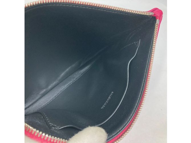 Pochette M Balenciaga Logo Everyday Nero Rosa - vista 8