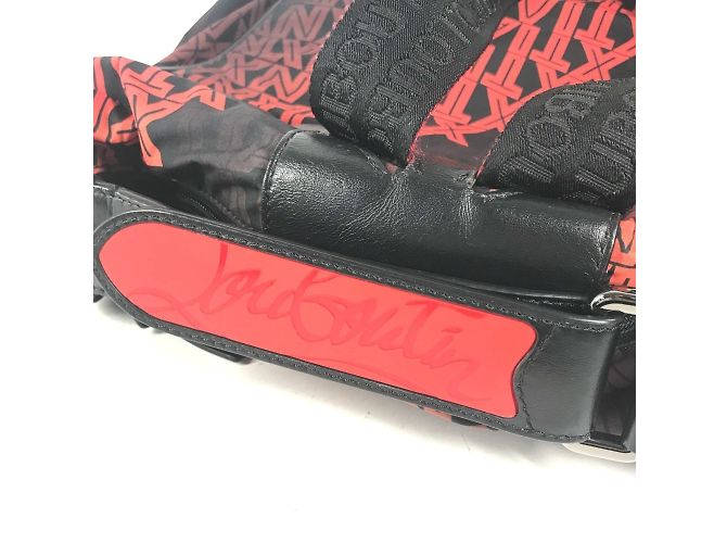 Zaino nero e rosso Christian Louboutin - vista 13