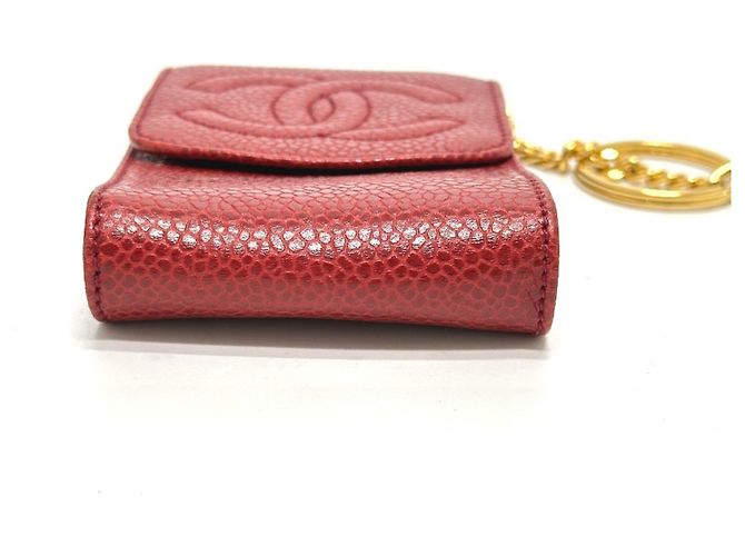 Chanel CC Coco Mark Mini Tasche Zigarettenetui Rot - Ansicht 3