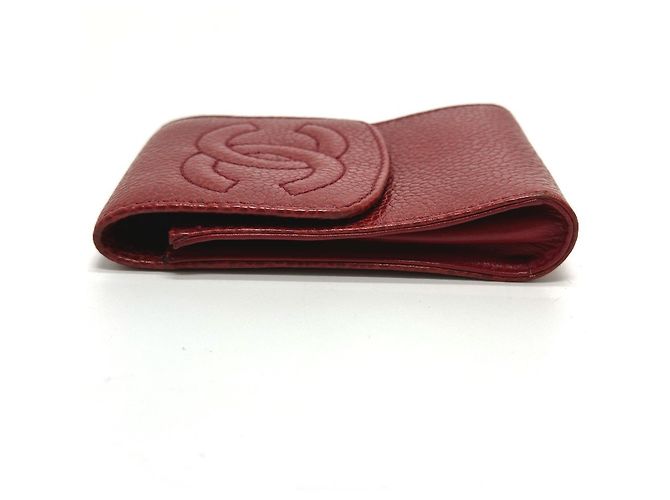Chanel CC Coco Mark Mini Tasche Zigarettenetui Rot - Ansicht 5