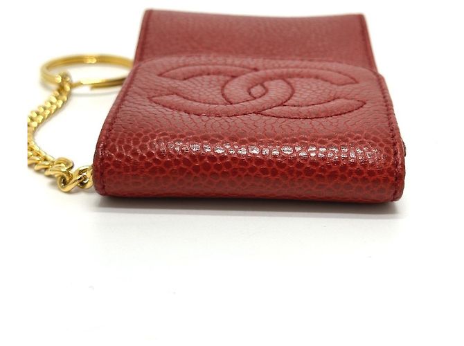 Chanel CC Coco Mark Mini Tasche Zigarettenetui Rot - Ansicht 8