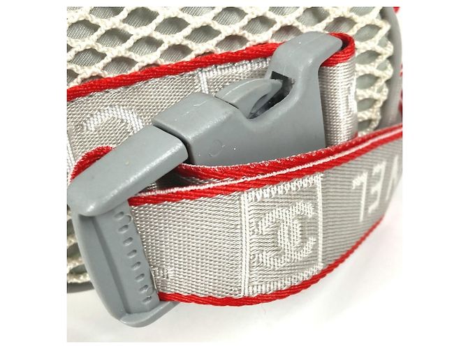 Mini borsa logo Sport Chanel Bianco Rosso - vista 5