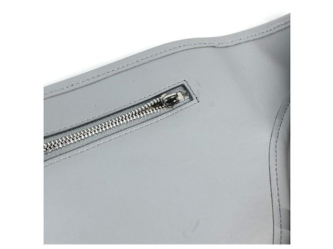 Marsupio in pelle grigia Burberry Marrone - vista 14