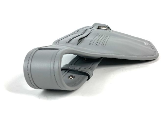 Marsupio in pelle grigia Burberry Marrone - vista 4