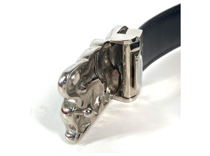 Cartier Elephant Buckle Leather Belt - view 6