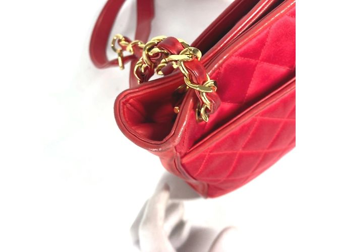 Borsa a catena matelassé Coco Ball Vintage di Chanel Rosso - vista 10