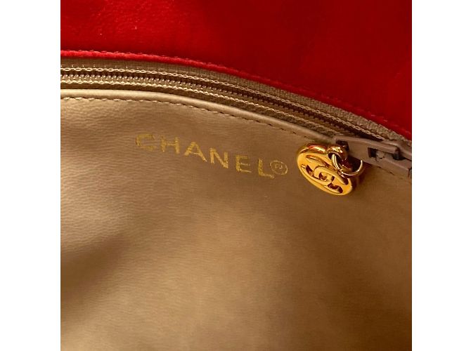Borsa a catena matelassé Coco Ball Vintage di Chanel Rosso - vista 12