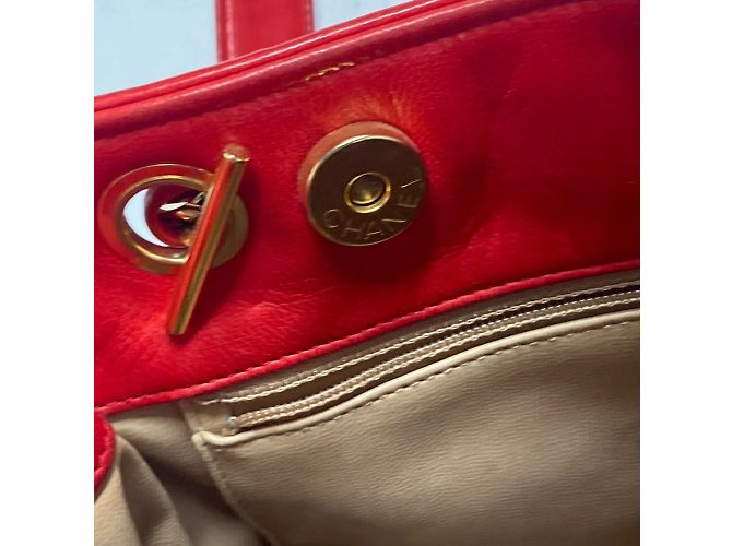 Borsa a catena matelassé Coco Ball Vintage di Chanel Rosso - vista 13