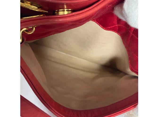 Borsa a catena matelassé Coco Ball Vintage di Chanel Rosso - vista 16