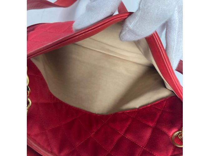 Borsa a catena matelassé Coco Ball Vintage di Chanel Rosso - vista 17