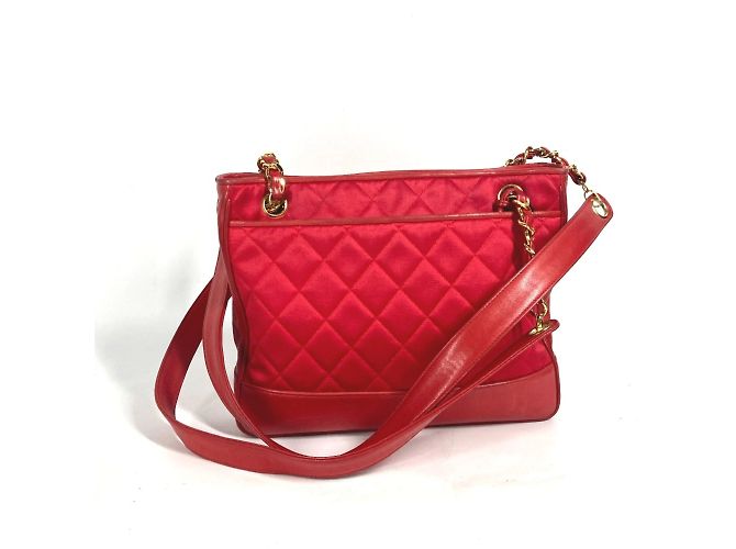 Borsa a catena matelassé Coco Ball Vintage di Chanel Rosso - vista 2