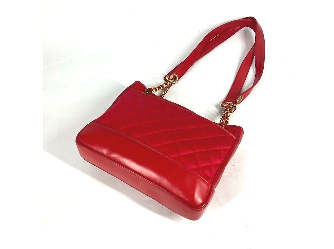 Borsa a catena matelassé Coco Ball Vintage di Chanel Rosso - vista 8