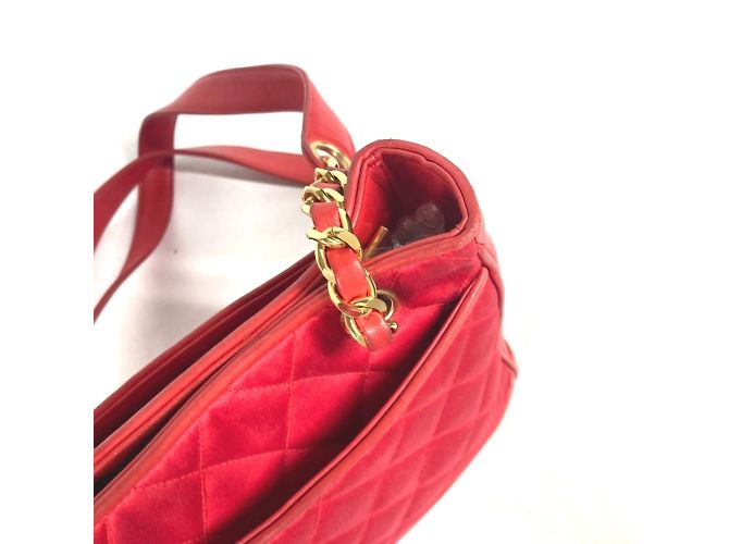Borsa a catena matelassé Coco Ball Vintage di Chanel Rosso - vista 9