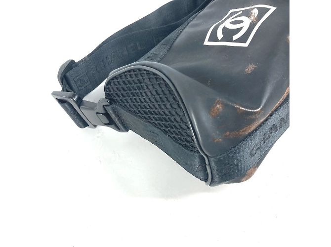 Borsa a spalla logo Sport Chanel Nero Bianco - vista 7