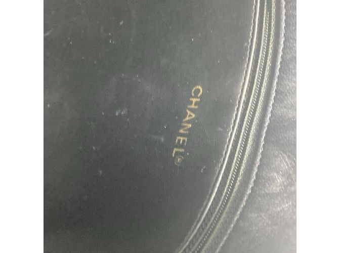 Timeless Chanel Vintage CC Coco Mark Schultertasche Marineblau - Ansicht 11
