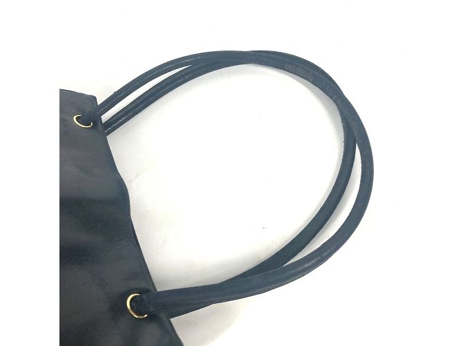Timeless Chanel Vintage CC Coco Mark Schultertasche Marineblau - Ansicht 9