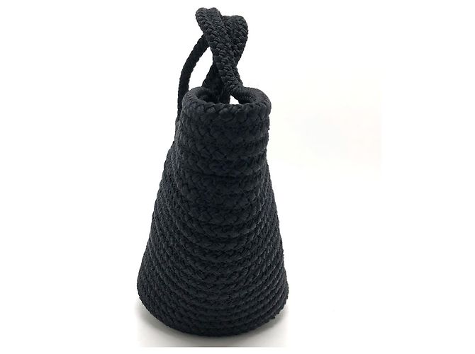 Ibiza Korbtasche mit Balenciaga-Logo Schwarz - Ansicht 3