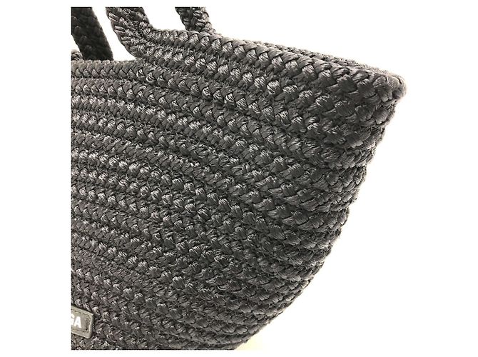 Ibiza Korbtasche mit Balenciaga-Logo Schwarz - Ansicht 4