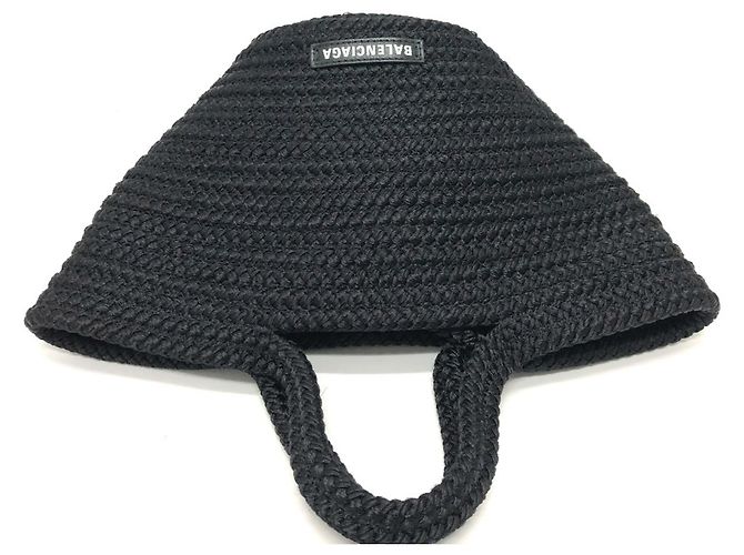 Ibiza Korbtasche mit Balenciaga-Logo Schwarz - Ansicht 8