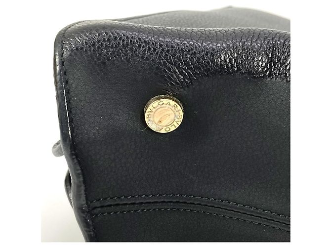 Bulgari Borsa Bvlgari Alba - Tote in pelle nera con tracolla Nero - vista 16