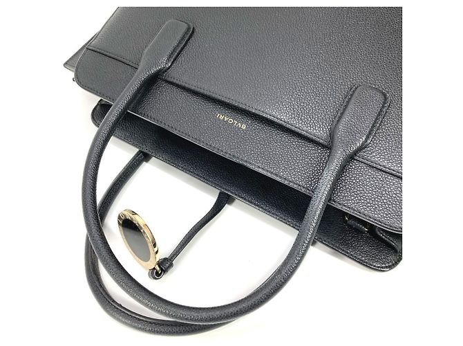 Bulgari Borsa Bvlgari Alba - Tote in pelle nera con tracolla Nero - vista 5