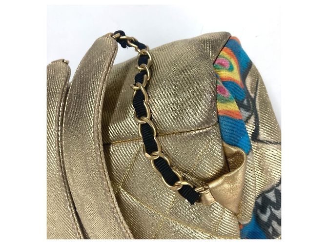 Chanel Coco Mark CC Logo Graffiti Rucksack Golden - Ansicht 10