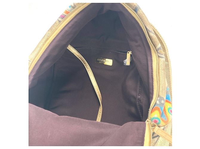 Chanel Coco Mark CC Logo Graffiti Rucksack Golden - Ansicht 13