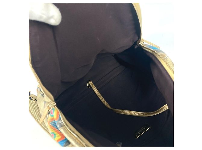 Chanel Coco Mark CC Logo Graffiti Rucksack Golden - Ansicht 15
