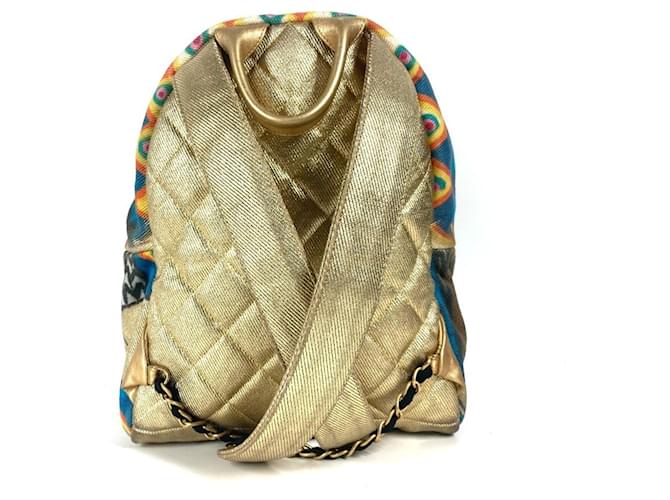 Chanel Coco Mark CC Logo Graffiti Rucksack Golden - Ansicht 2