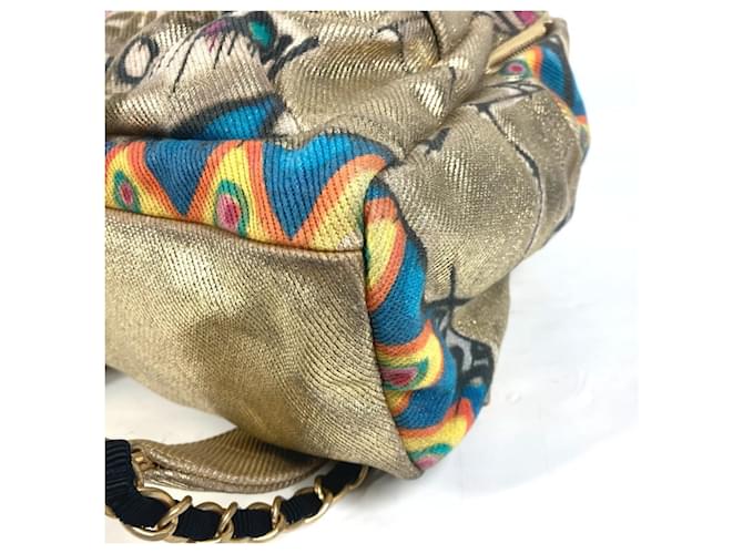 Chanel Coco Mark CC Logo Graffiti Rucksack Golden - Ansicht 5