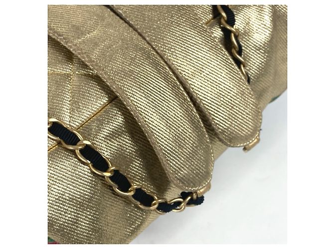 Chanel Coco Mark CC Logo Graffiti Rucksack Golden - Ansicht 8