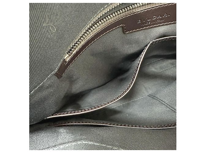 Bulgari Bolso de mano de cuero marrón Bvlgari Castaño - Ansicht 12
