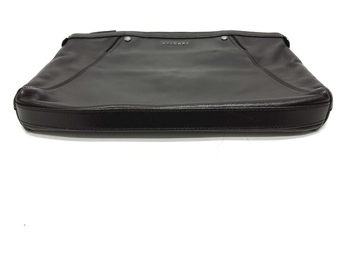 Bulgari Bolso de mano de cuero marrón Bvlgari Castaño - Ansicht 3