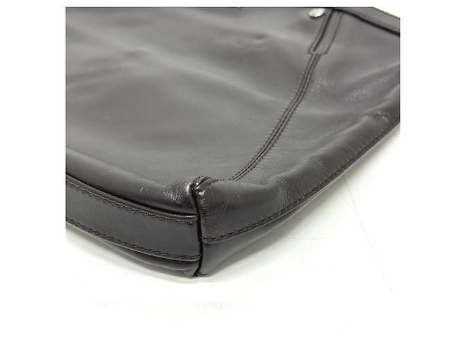 Bulgari Bolso de mano de cuero marrón Bvlgari Castaño - Ansicht 5