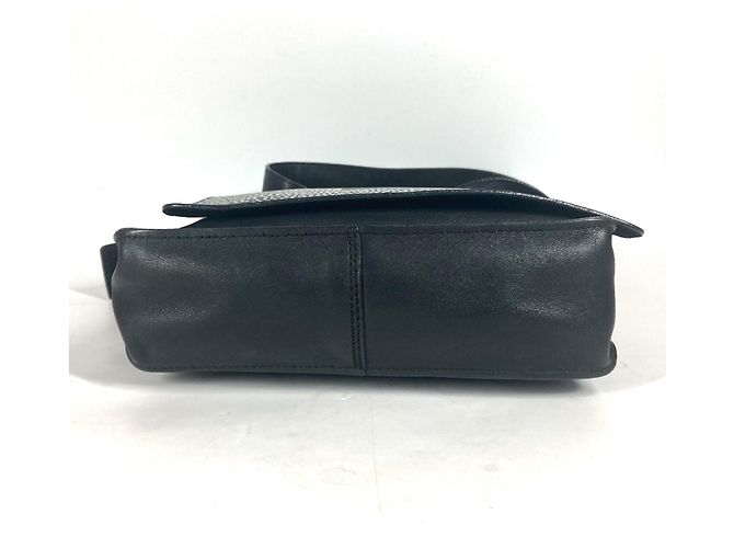 Borsa a spalla in pelle nera e bianca Chanel Nero Bianco - vista 9