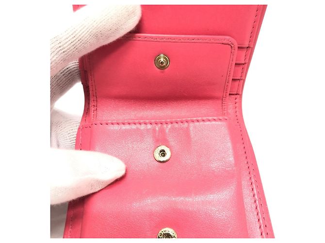 Billetera bi-fold Chanel rosa - vista 10