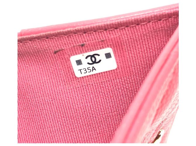 Billetera bi-fold Chanel rosa - vista 13