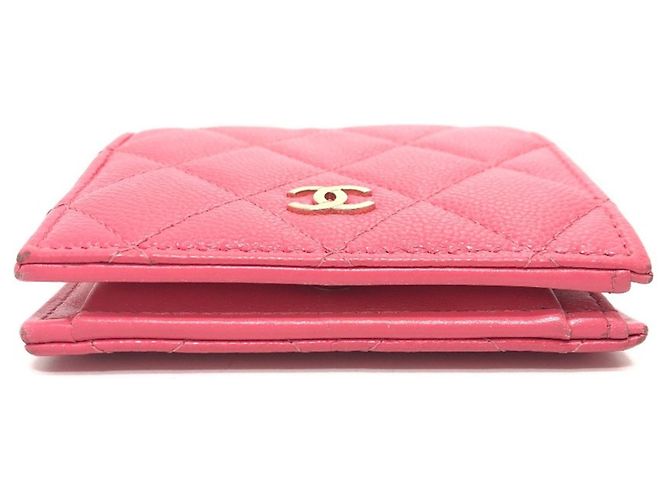 Billetera bi-fold Chanel rosa - vista 3