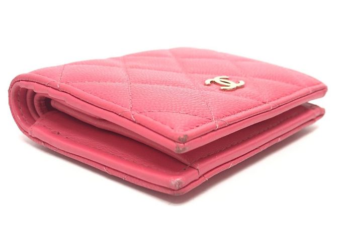 Billetera bi-fold Chanel rosa - vista 5