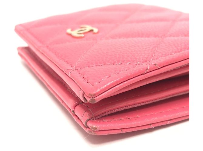 Billetera bi-fold Chanel rosa - vista 6